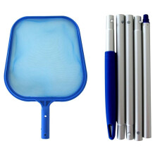 Pool Skimmer with Fine Mesh Net & Pole - Essential Cleaning Tools for Spas, Hot Tubs, and Pools