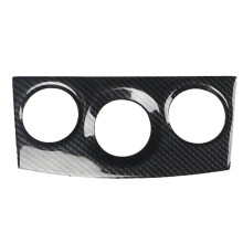 Car Manual A/C Control Panel Trim Cover for 2007-2013 Interior A/C Panel Trim Parts Carbon Fiber Pattern