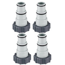 Pool Hose Adapter A - 1.5" to 1.25" Conversion Connector for Filter Pumps & Saltwater Systems, 4-Pack