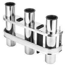 Marine 2 Layer 3 Tube Fishing Rod Holder, Fishing Rod Rack Holder for Boat, Yacht, Garage