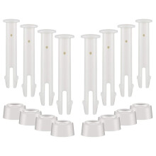 36 Pcs Plastic Pool Joint Pins with 36 Pcs Pool Seals Summer Pool Parts 2.17 Inch Pool Clips for Above Ground Pools