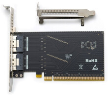PCI-E 16X Naar SFF-8654 8i Riser Card PCIE 4.0 SlimSAS SFF8654 Extensie Adapterkaart Externe Grafische Uitbreidingskaart