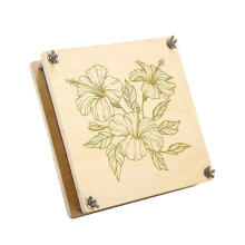 Flower Press,Wooden Layer Flower Press Kit for Crafts Pressed Plant Press, Scrapbooking, Bookmark Making, Dried Flowers