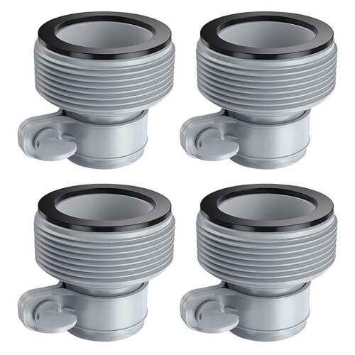 Adaptadores de Mangueira de 1,25 Polegadas para 1,5 Polegadas Tipo B para Bombas de Filtro de Atualização de Piscinas para