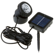 Zonne- Vijver Spotlights, 6 LED Zonne- Onderwaterlichten Waterdichte Onderzeeër Landschapsbeveiligingsverlichting voor Buiten Patio