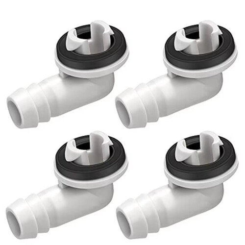 4pcs Air Conditioner Drain Nozzle Air Conditioner Drain Connector Effective Draining Long-Lasting Performance Sturdy