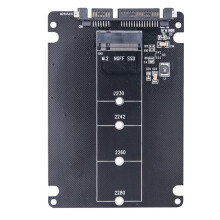 M.2 NGFF SSD to SATA3 External Hard Drive Box 6Gbps Adapter Card Dual-Use M.2 NGFF to SATA3.0 Adapter Card for PC