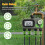 4 Zone Garden Watering Timer Rain Delay Hose Faucet Timer IP54 Waterproof Automatic Sprinkler Irrigation Controller 4