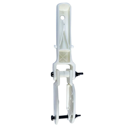 2 Pack Heavy Duty Pool Pole Hanger, Wall Mount Pool Telescopic Pole Bracket, Rust Proof Fixed Holder White 2