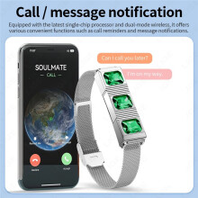 Braccialetto Intelligente con 2 Cinturini, 24/7 Frequenza Cardiaca/Ossigenazione del Sangue/VDRL/Monitoraggio del Sonno, con Promemoria di
