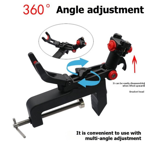 Suporte para Vara de Pesca Ajustável em 360 para Barcos, Caiaques e Iates 2
