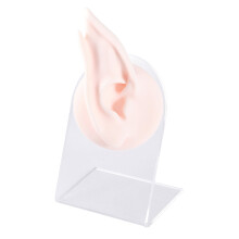 Silicone Pointed Fairies Elf Ear Props-Pink and white left ear
