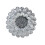 Indoor Flower Wall Plaque With Raised Texture for-Silver 1