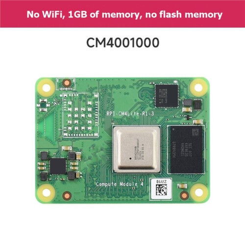 Para Raspberry Pi Compute Module 4 CM4 Core Board 1GB RAM Sin WiFi Sin Almacenamiento Flash CM4001000 Módulo  5 2