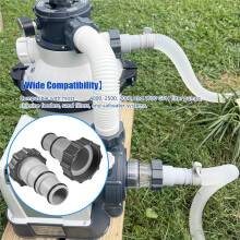 Poolschlauchadapter A - 1,5" auf 1,25"-Umrüstanschluss für Filterpumpen und Salzwassersysteme, 4er-Pack