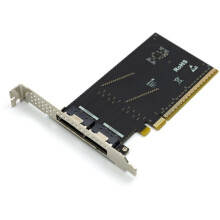 Scheda Riser PCI-e 16X A SFF-8654 8i, Adattatore di Estensione PCIE 4.0 SlimSAS SFF8654, Scheda di Espansione Grafica Esterna