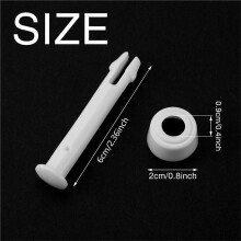 30 Pcs Plastic Pool Joint Pins with 36 Pcs Pool Seals Summer Pool Parts 2.36 Inch Pool Clips for Above Ground Pools