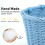 Woven Bike Basket for Kids Bikes, Waterproof with Adjustable Leather Straps 2
