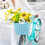Woven Bike Basket for Kids Bikes, Waterproof with Adjustable Leather Straps 4