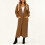 Women's Thin Type Stylish Cable Knit Cardigan with-Purple L 2