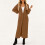 Women's Thin Type Stylish Cable Knit Cardigan with-Orange L 6