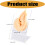 Silicone Elf Ear Prosthetic, Soft-Pink and white right ear 4