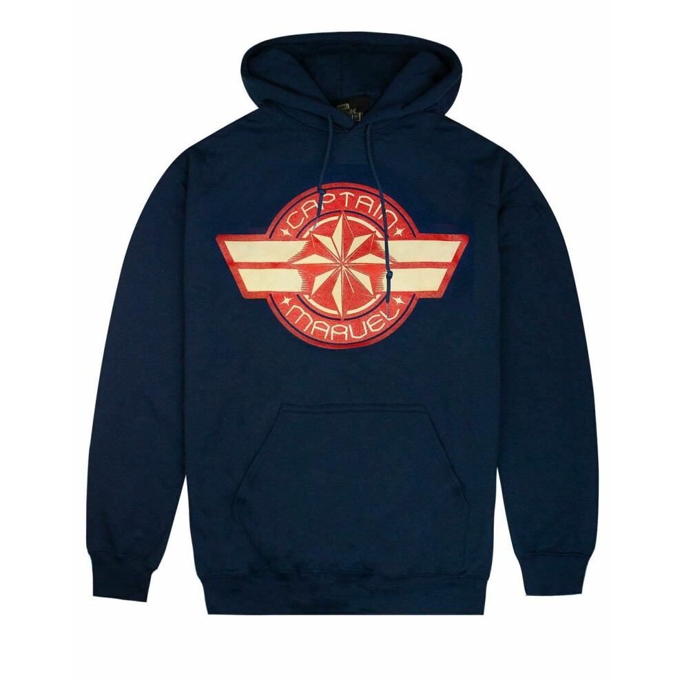 Marvel (Medium) Hoodie (Womens Blue)