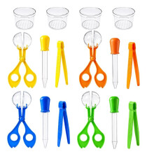 Kit di 16 Pezzi per La Cattura di Insetti per Bambini, Set per L'Esplorazione Degli Insetti con Scatole di Osservazione e Strumenti.