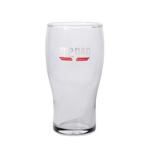 Top Gun Top Dad Pint Glass Clear