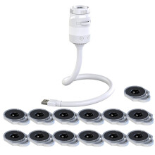 2-in-1 USB Car Ambient Light with Large Range Projection with 13pcs Slides Atmosphere Projection