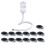 2-in-1 USB Car Ambient Light with Large Range Projection with 13pcs Slides Atmosphere Projection 1
