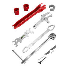 Set di 6 Chiavi Multifunzionali per Lavello e Lavabo, Ideali per Spazi Ristretti, Kit di Attrezzi Idraulici per Cucina e Bagno.