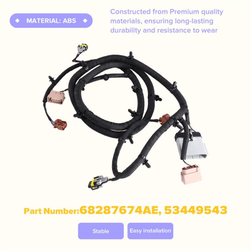 For  Compass 2017-2023 Front Bumper Wiring Harness 68287674AE, 53449543 2