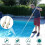 2 Pack Heavy Duty Pool Pole Hanger, Wall Mount Pool Telescopic Pole Bracket, Rust Proof Fixed Holder White 6