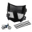 Motorcycle Front-End Plate Cover, Black Plastic Vented Panel 7