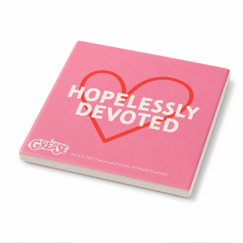 Fandomania Grease 'Hopelessly Devoted' Coaster Pink 1