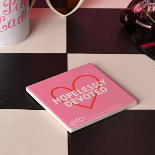 Fandomania Grease 'Hopelessly Devoted' Coaster Pink 2