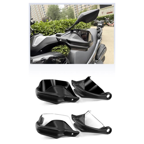 Upgraded, Widened, and Heightened Handguards/Wind Deflectors for VOGE SR4 MAX Motorcycles Black 2