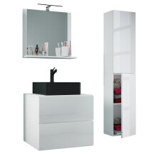 (Matt, Without Basin) 4 pcs washbasin bathroom furniture Lendas 60 cm L