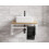 2-part washbasin Bitila 60 White / Honey Oak 16