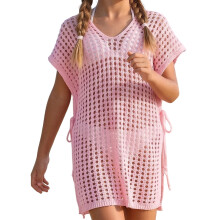 Lightweight Girls Swim Cover Up for Beach-6 years old Pink