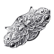 Metal Look Haarclip Cosplay Barrette met reliëfontwerp voor