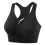 Womens Active Workout Bra with Front Fastening Wide-Black M 1