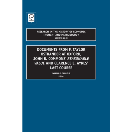Documents from F. Taylor Ostrander at Oxford John R. Commons Reasonabl