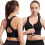 Front Open Active Bra for Women with Wide Shoulder-Black S 10