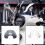 Motorrad Windschutzscheibe Windschutzscheibe Windabweiser Windschutz Spoiler für  NS125LA Ns125La (Rauchgrau) 2