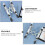 Aluminum Laptop Stand Foldable Portable Cooling Desk Holder Silver 2