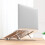 Aluminum Laptop Stand Foldable Portable Cooling Desk Holder Silver 3