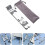 Aluminum Laptop Stand Foldable Portable Cooling Desk Holder Silver 5