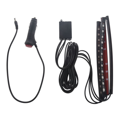 RGB 4xLED Strips Car Interior Floor Atmosphere Light  Phone App Control